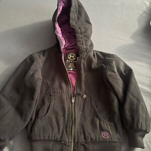 Roper Kids Jean Jacket - Black and Purple